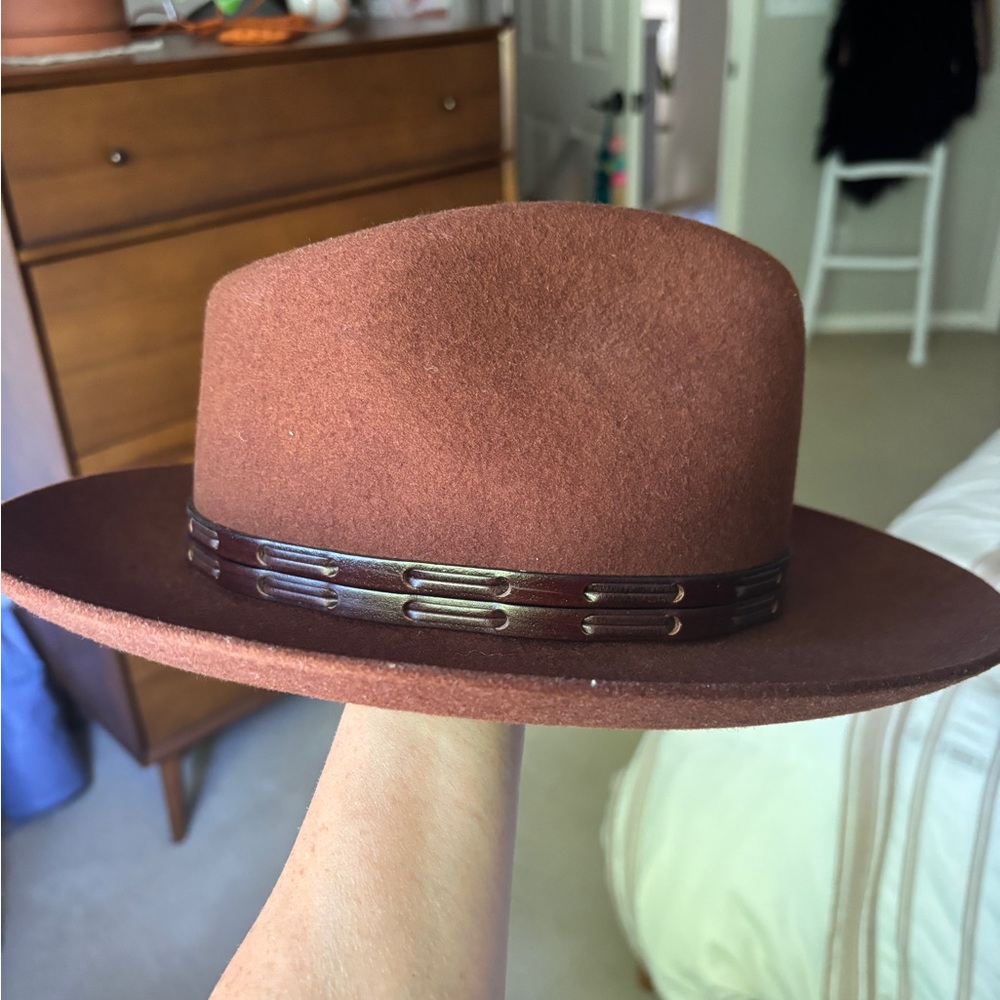 Goorin Bros ‘Yes We Can’ Brown Fedora Hat - Picture 2 of 13